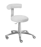 LZ83 G - N stolička otočná, výška sezení 46-59 cm, koženka SILVERTEX - koženka bílá 30518